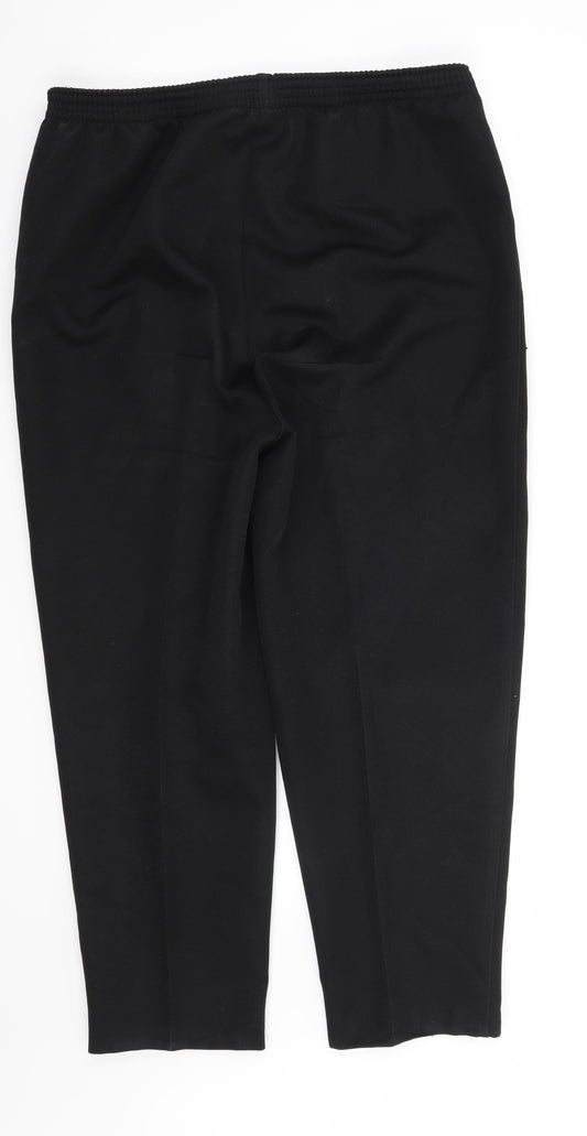 C&A Womens Black Trousers Size 16 L26 in