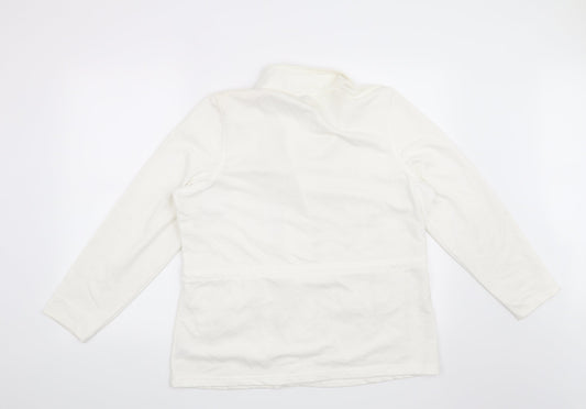 Womens UK Size M Bonmarché White Jacket