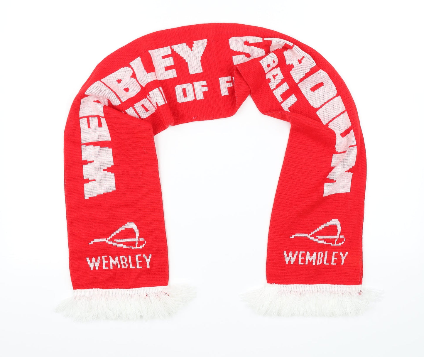 wembely home of football Red Scarf Size Regular