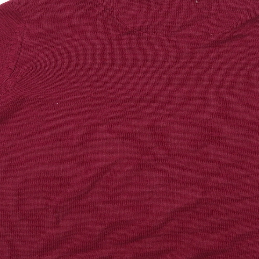 Atlantic Bay Mens Purple Pullover Jumper Size M