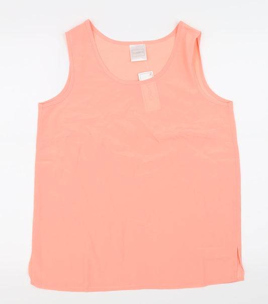 Womens UK Size 12 Classic Pink Basic Blouse