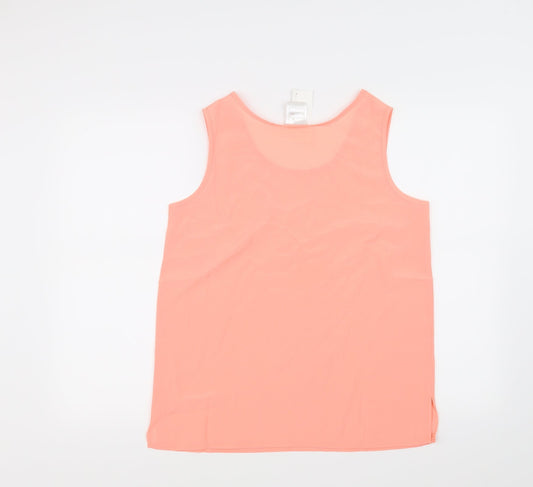 Womens UK Size 12 Classic Pink Basic Blouse