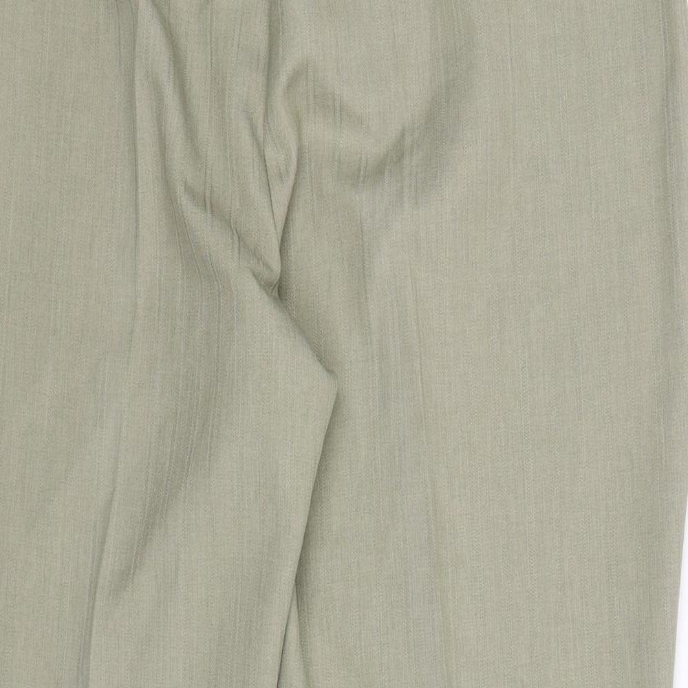 Womens UK Size 18 Marks and Spencer Regular Fit Green Trousers