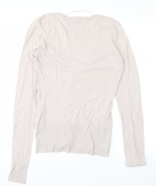 Womens UK Size 6 H&M Grey Basic Blouse