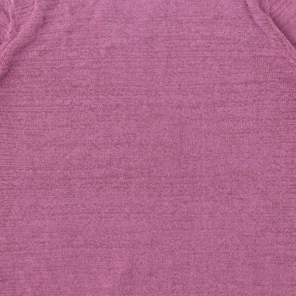 Womens UK Size 10 Berkertex Purple Basic T-Shirt