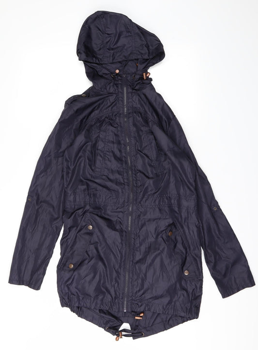 Womens UK Size 10 New Look Purple Windbreaker Coat