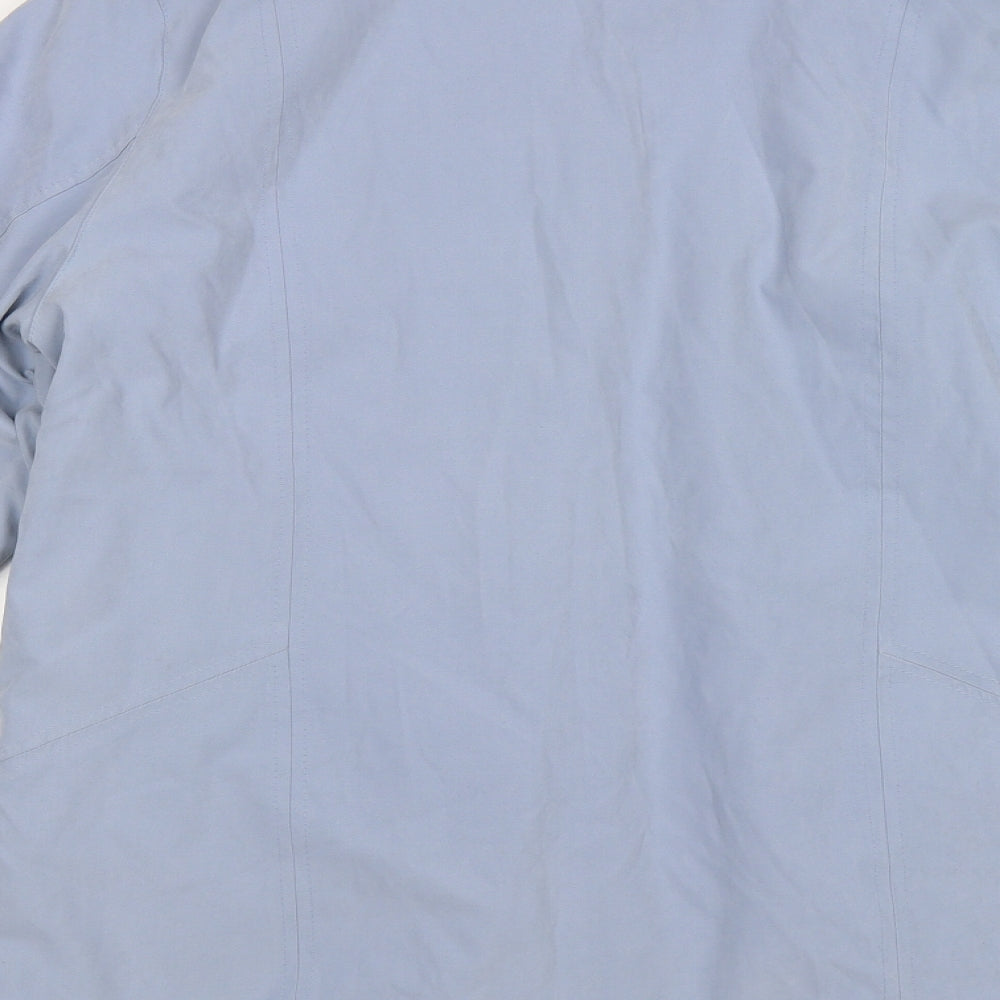 Womens UK Size 14 EWM Blue Windbreaker Coat