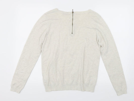 Papaya Womens Beige Pullover Jumper Size 14