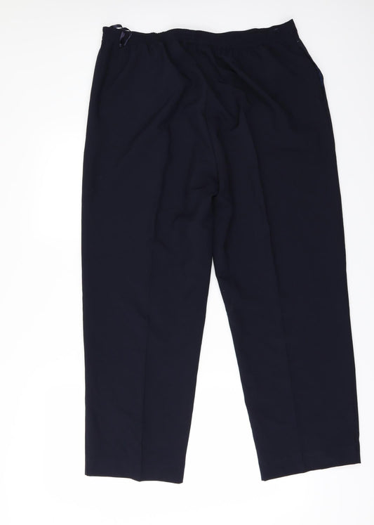 BM Womens Blue Trousers Size 18 L28 in