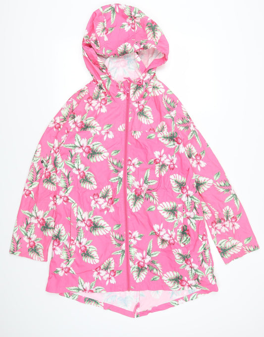 Womens UK Size S Atmosphere Pink Parka Coat