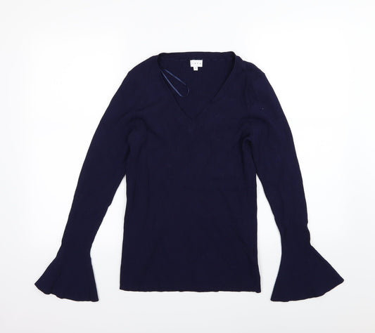 Linea Womens Blue Knit Pullover Jumper Size 18