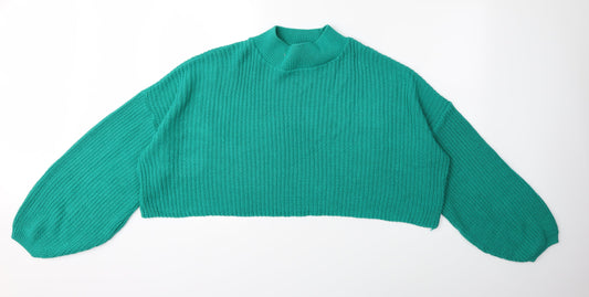 In the Style Womens Green Knit Pullover Jumper Size 8