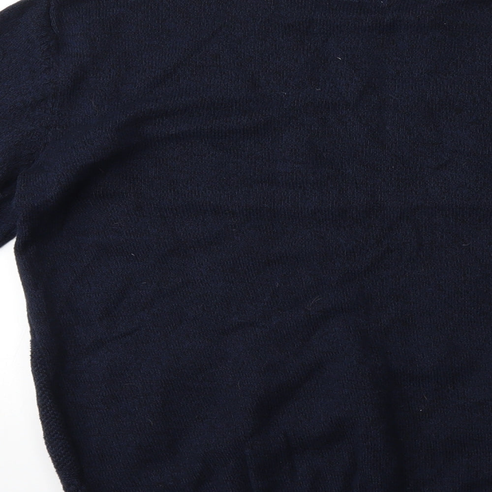 Easy Mens Beige Knit Pullover Jumper Size S