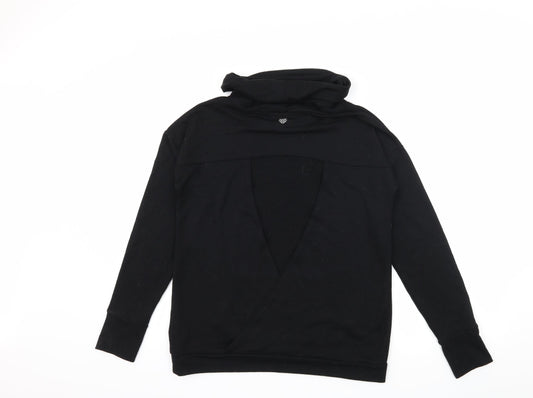 Womens UK Size S FOREVER 21 Black Pullover Sweatshirt