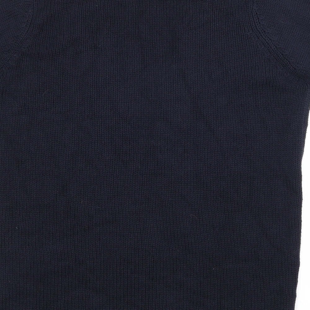 Isle Womens Blue Knit Cardigan Jumper Size M
