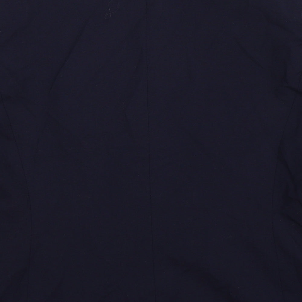 Preworn Womens Blue Jacket Suit Jacket Size 10