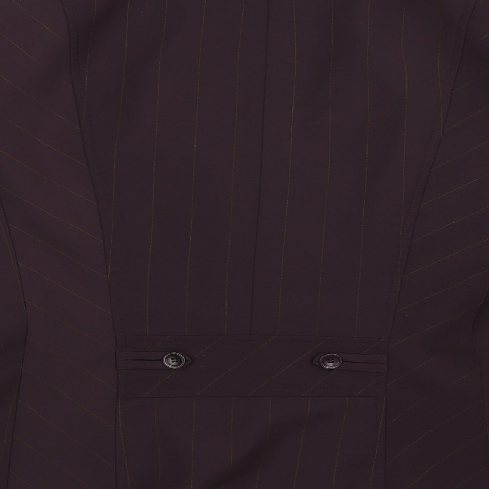 Precis Womens Grey Striped  Jacket Suit Jacket Size 14