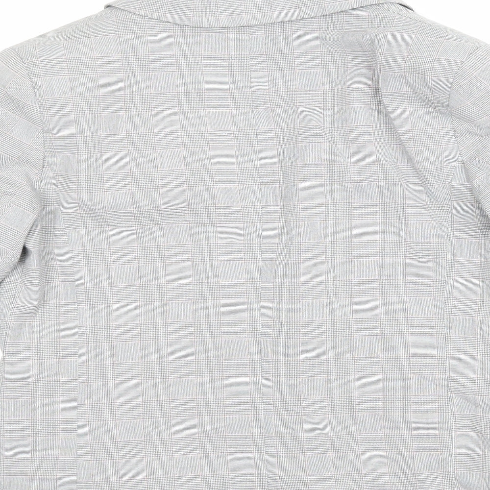 Dorothy Perkins Womens Grey Check  Jacket Blazer Size 10