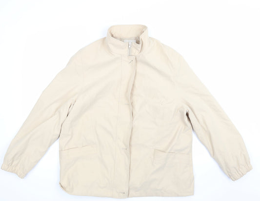 Womens UK Size 16 Marks and Spencer Beige Overcoat