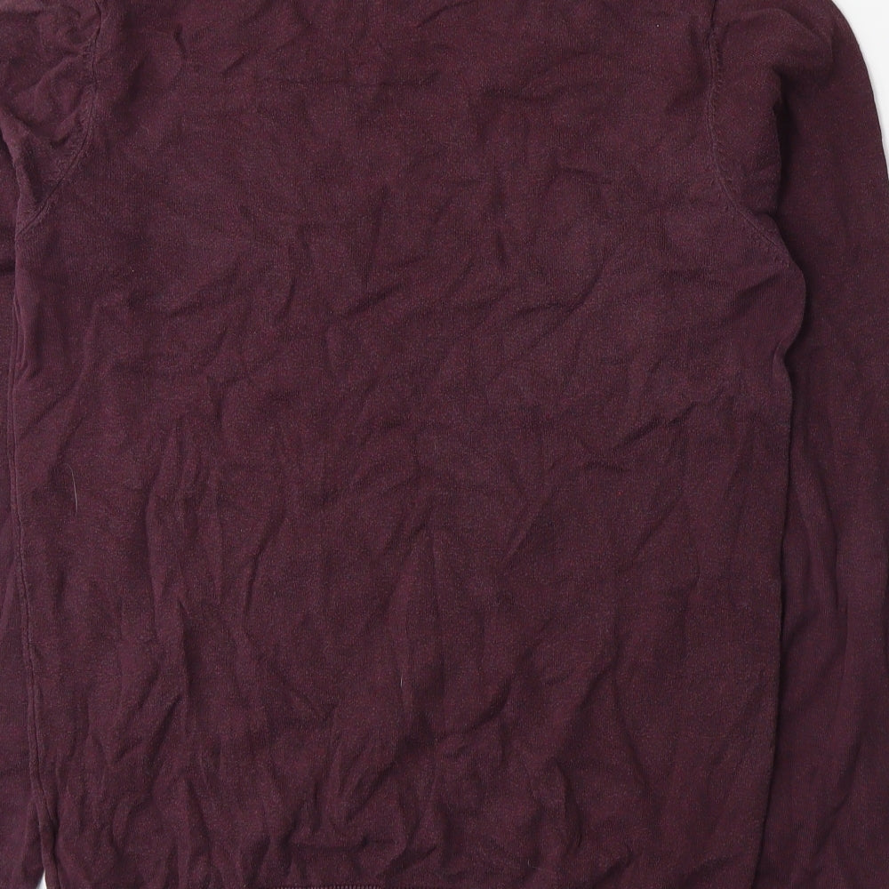 NEXT Mens Purple Knit Pullover Jumper Size S