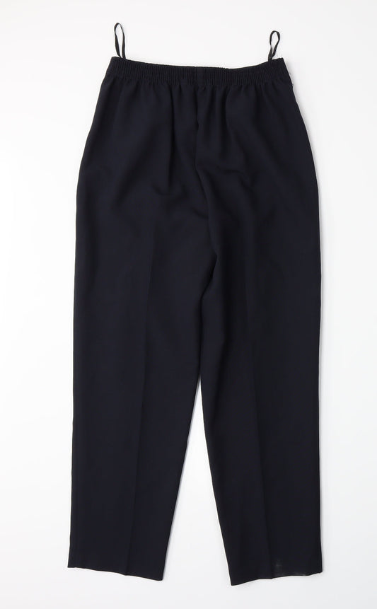 Womens UK Size 10 Sarah Hamilton Regular Fit Blue Trousers