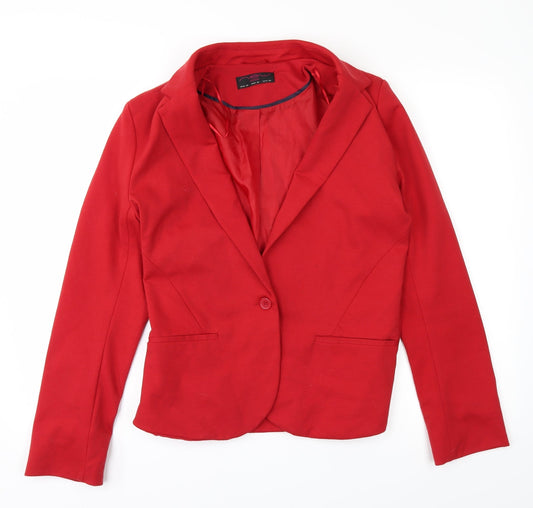 New Look Womens Red Jacket Size 12