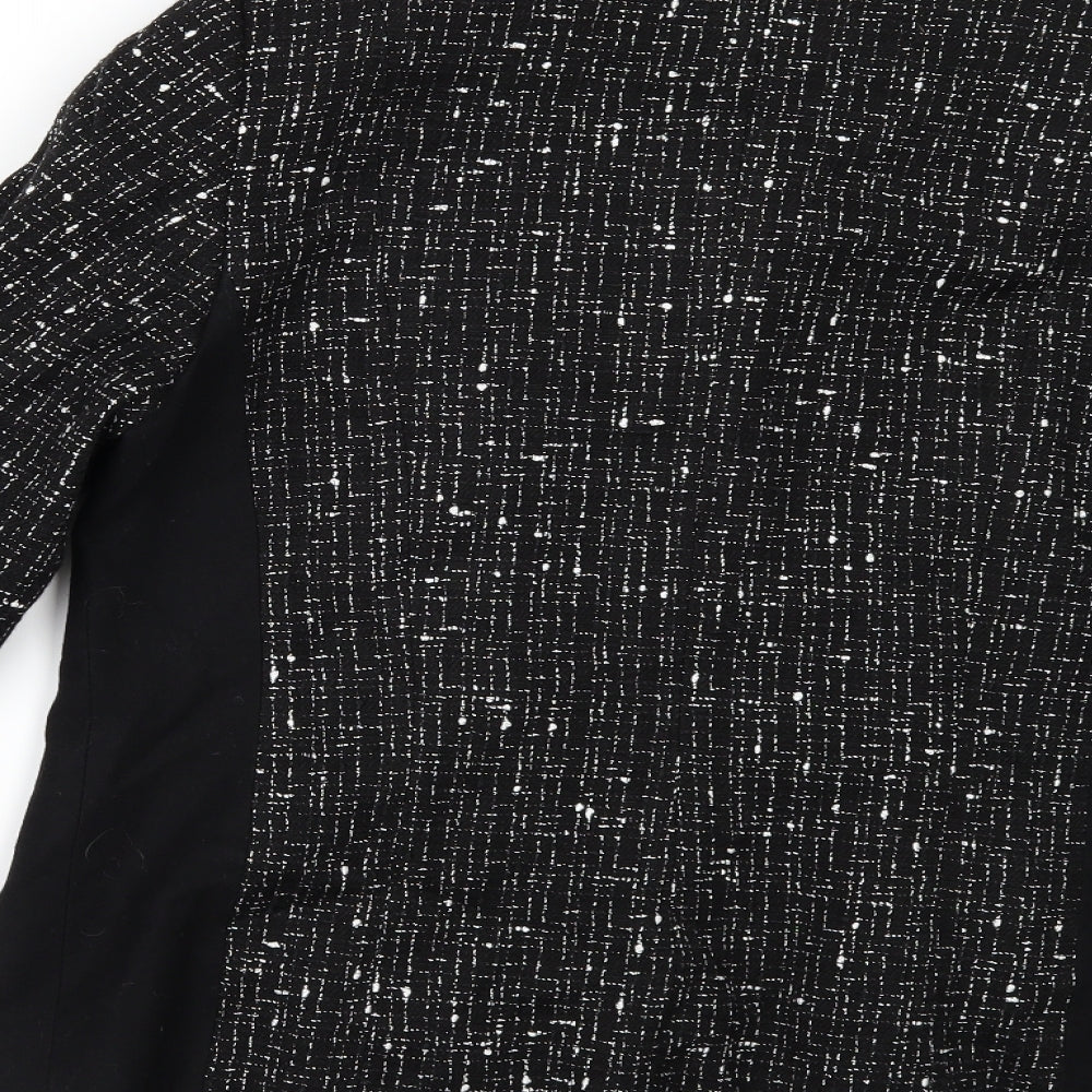 Womens UK Size 14 Busy Black Jacket