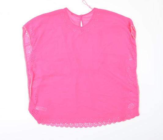 George Womens Pink Tunic Blouse Size L - BEACH TOP