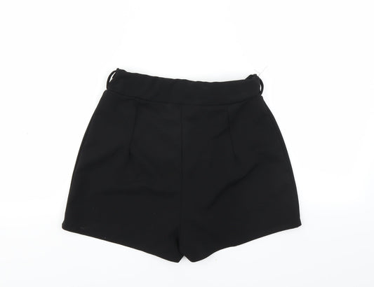 Boohoo Womens Black   Hot Pants Shorts Size 10