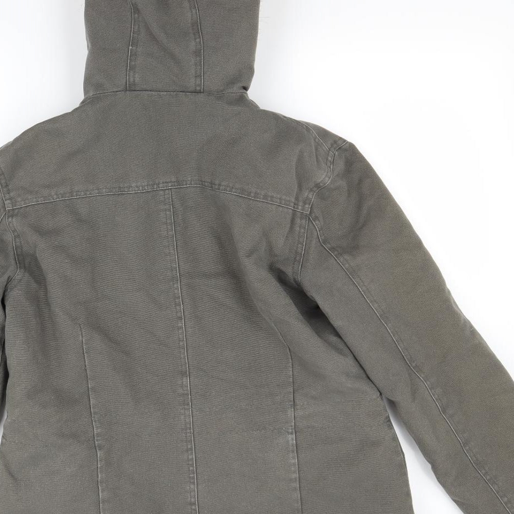 Primark Womens Green Parka Coat Size 12