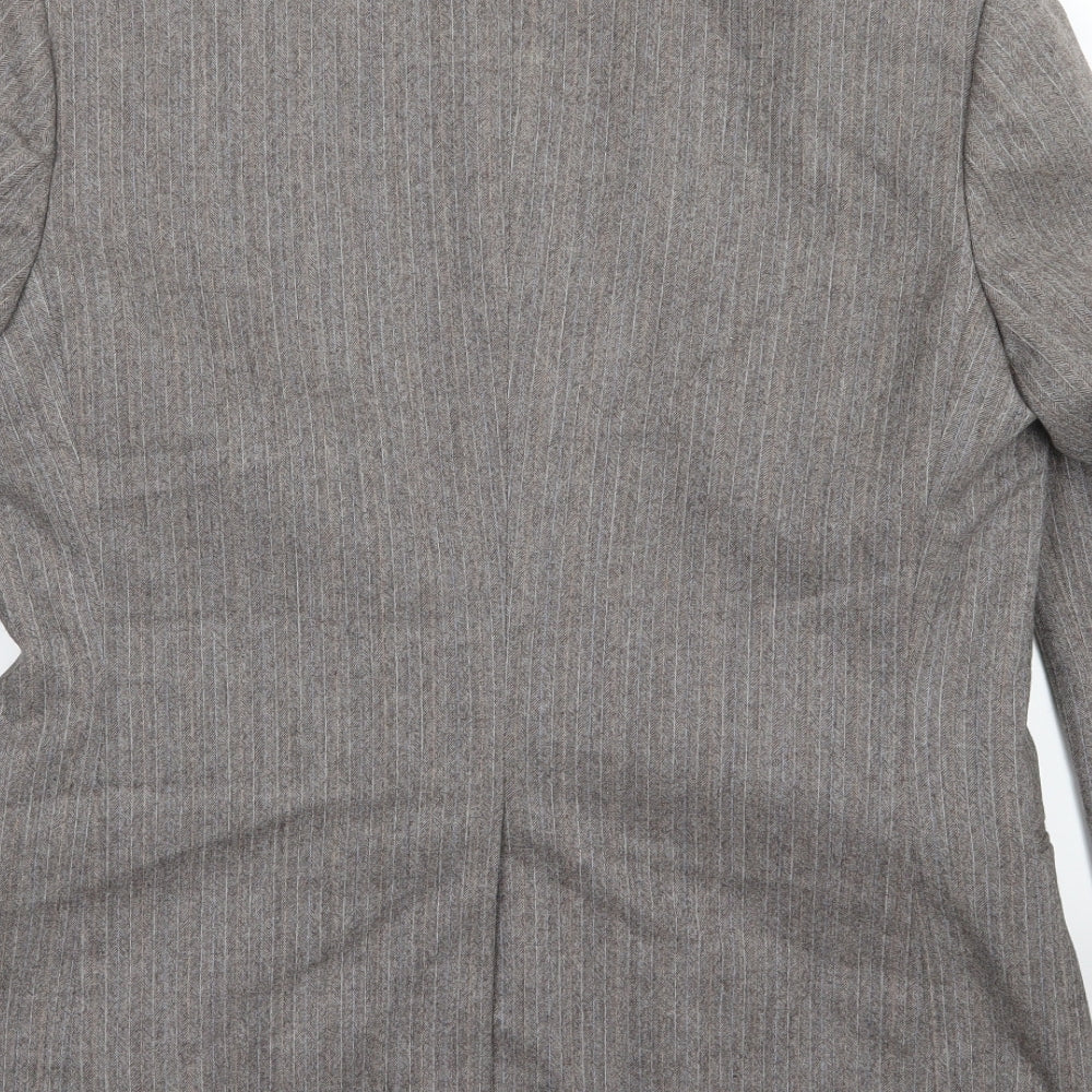 Mens UK Size 40 Preworn Regular Brown Suit Jacket