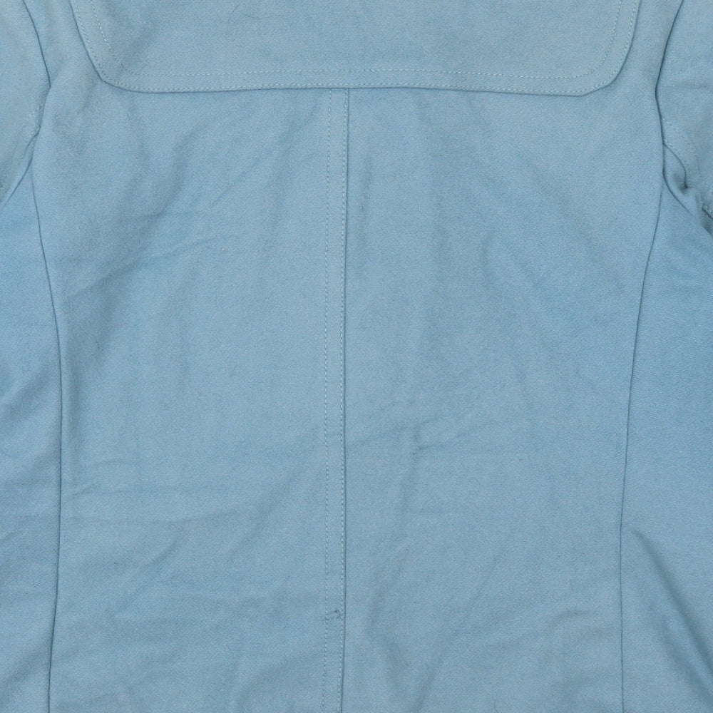 Gap Womens Blue Pea Coat Coat Size M