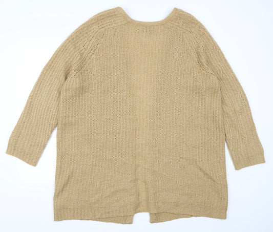 Cubus Womens Beige Cardigan Jumper Size L