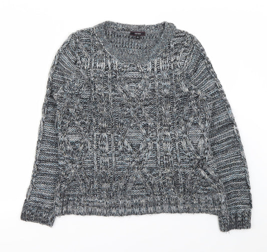 Therapy Womens Grey Pullover Jumper Size M