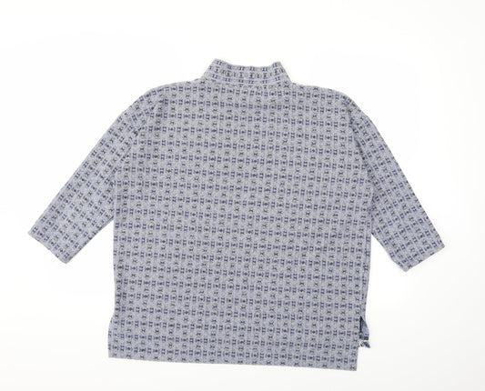 Womens UK Size 10 Nutmeg Blue Basic T-Shirt