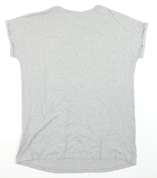 Womens UK Size 6 ASOS Grey Basic T-Shirt
