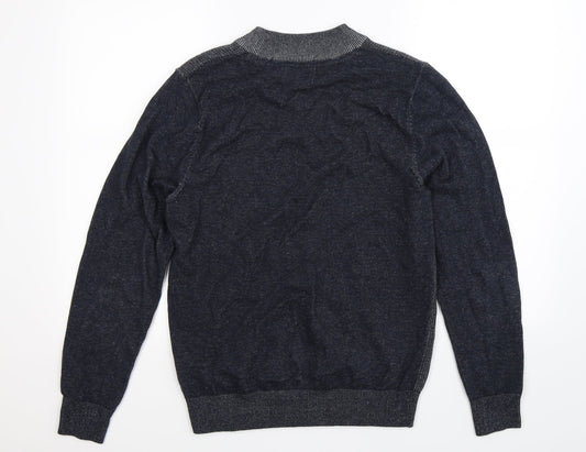 George Mens Blue Knit Pullover Jumper Size S