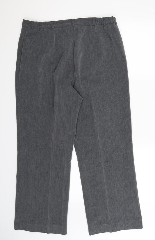 Debenhams Womens Grey Trousers Size 14 L29 in