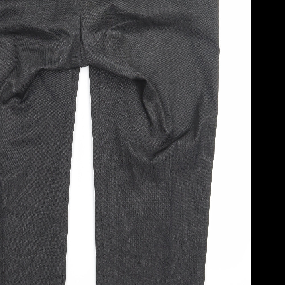 Womens UK Size 40 Marks and Spencer Regular Fit Black Trousers