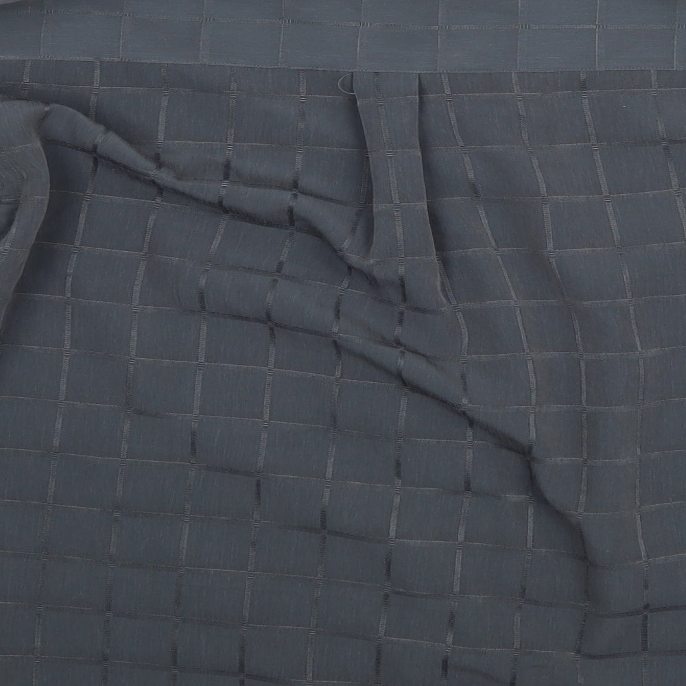 George Mens Grey Check Button-Up Size L