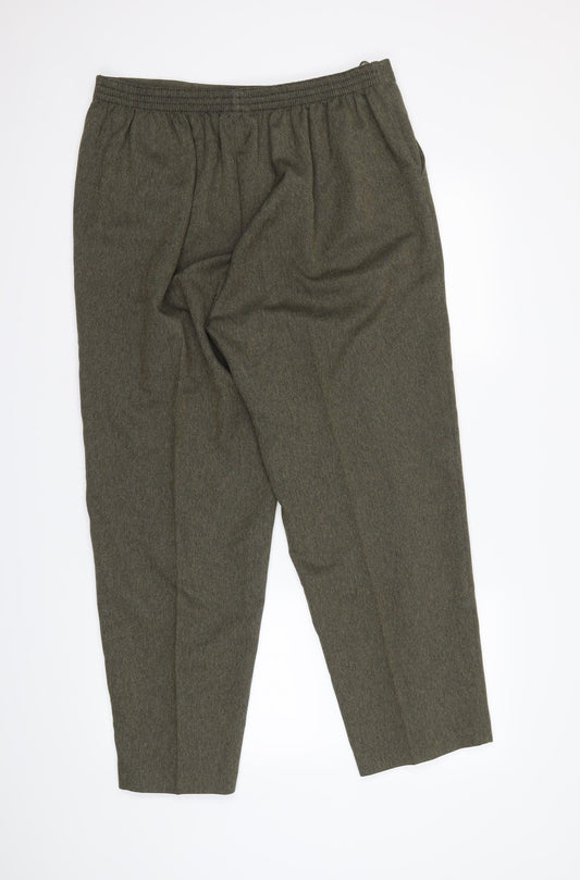BM Womens Green Dress Pants Trousers Size 16 L22 in