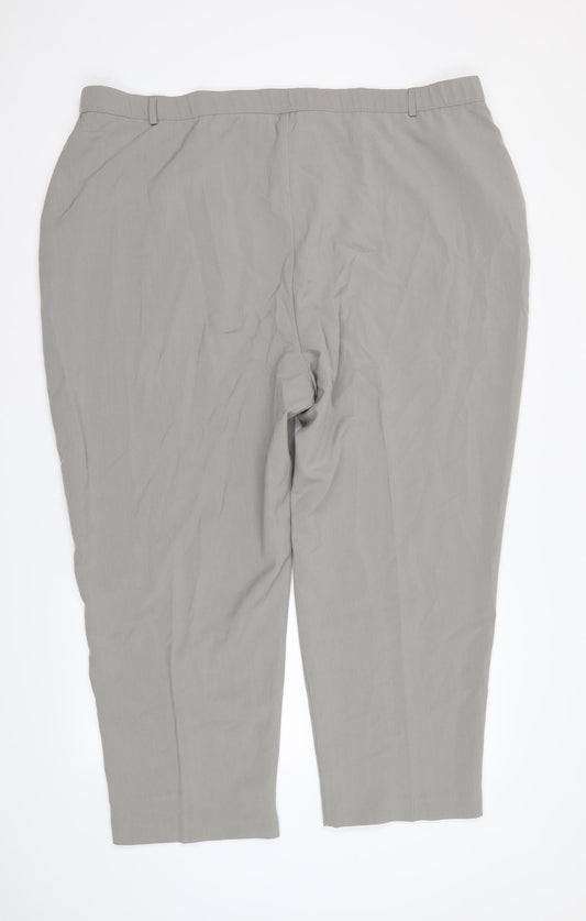 Slimma Mens Grey Dress Pants Trousers Size 24 L24 in