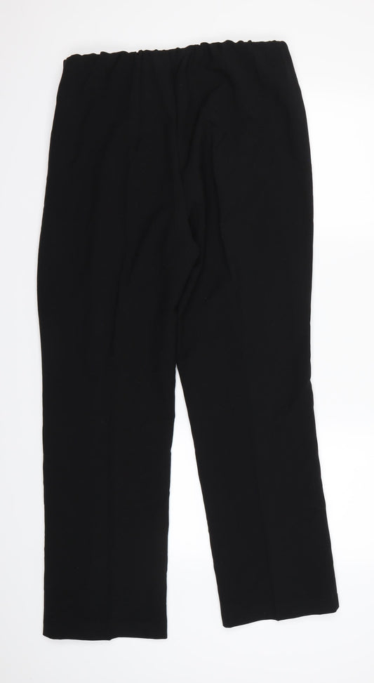 Bonmarché Womens Black Dress Pants Trousers Size 14 L24 in