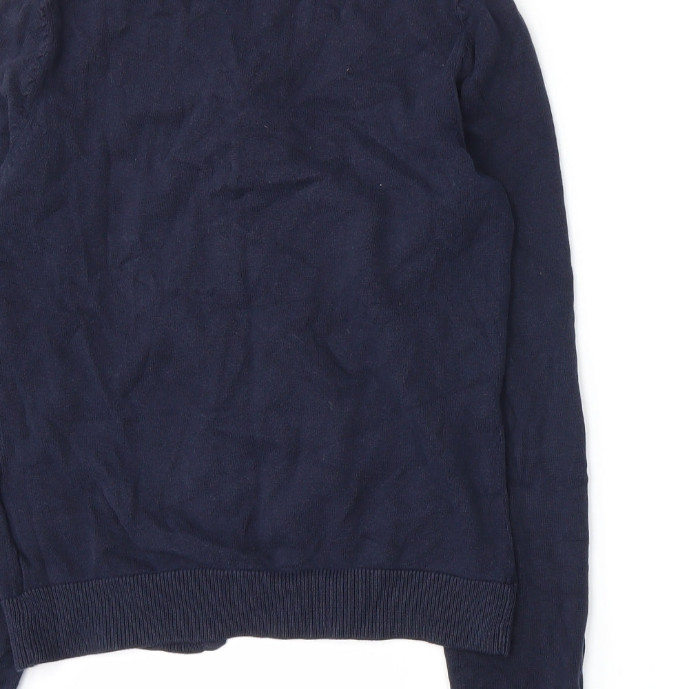 H&M Womens Blue Knit Cardigan Jumper Size S