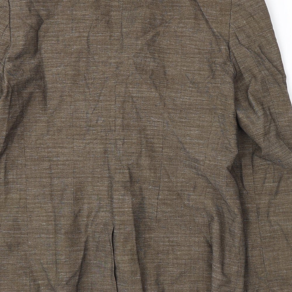 NEXT Womens Brown Jacket Suit Jacket Size 14