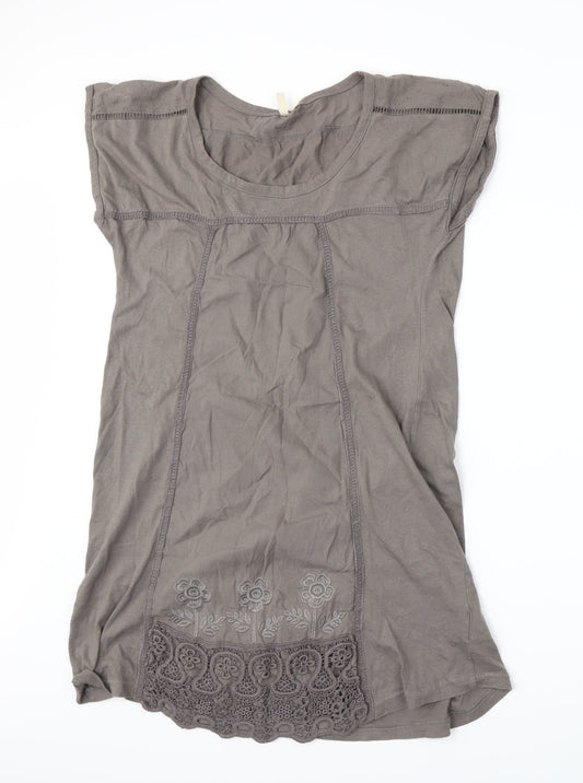 b.young Womens Grey A-Line Size L