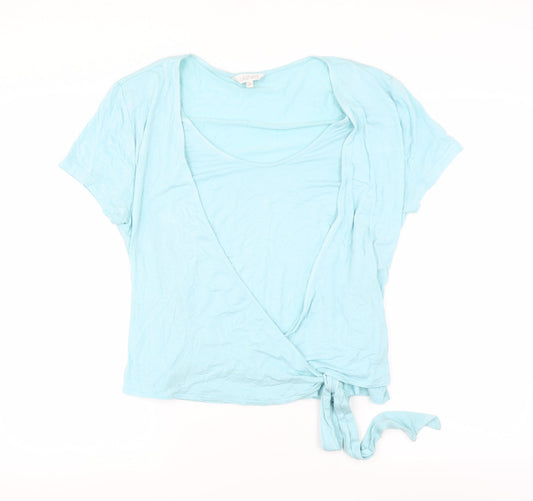 Womens UK Size 18 Lakeland Blue Basic T-Shirt