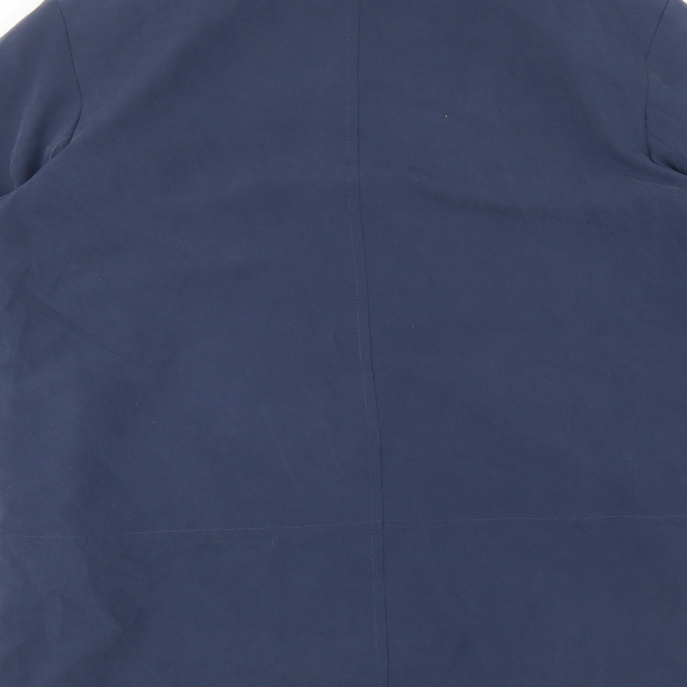 Womens UK Size 10 Eleganze Blue Overcoat