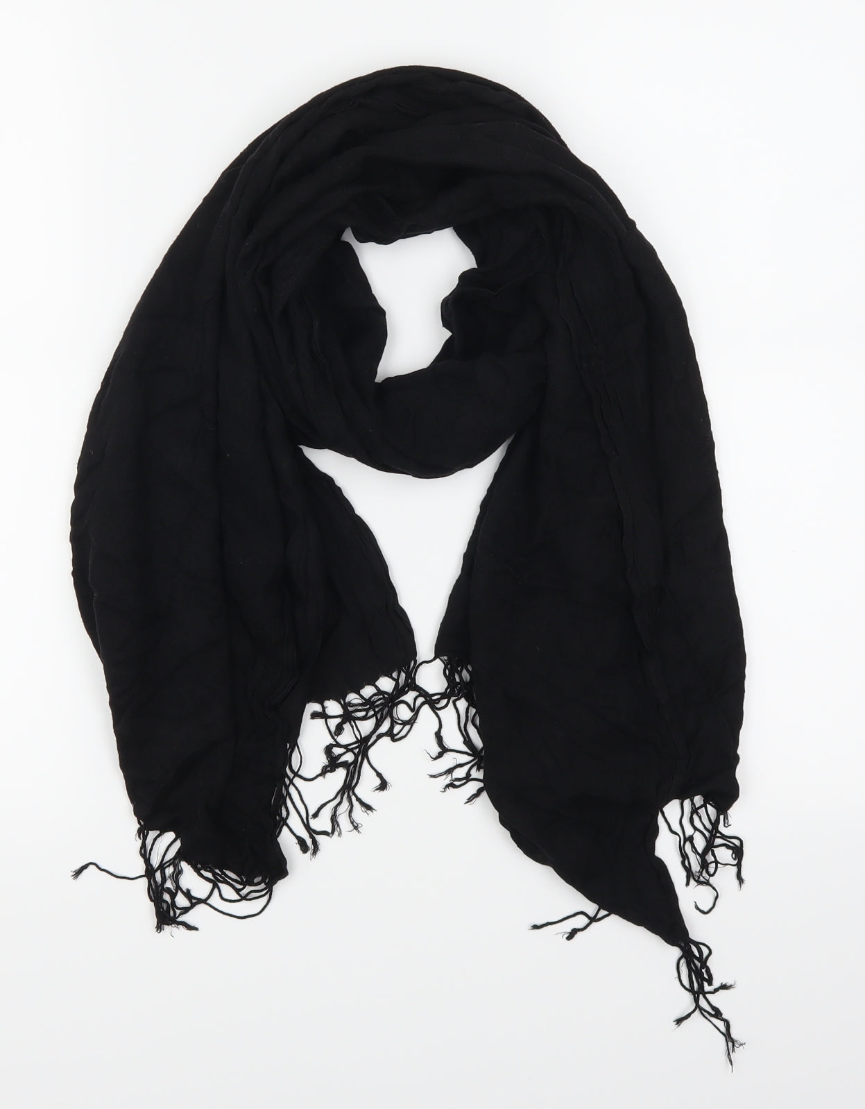 Preworn Womens Black Scarf