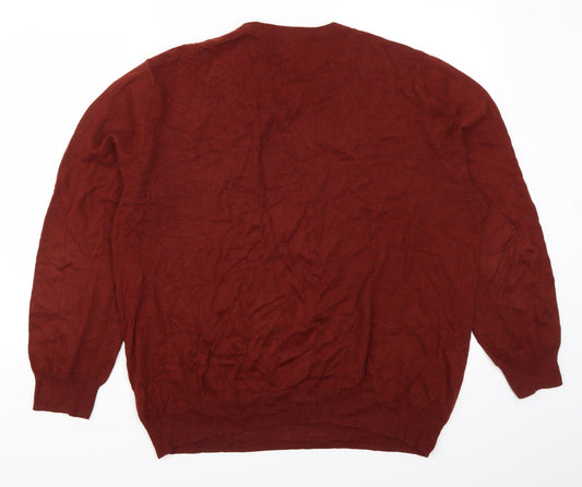 Jeff Banks Mens Red Pullover Jumper Size XL